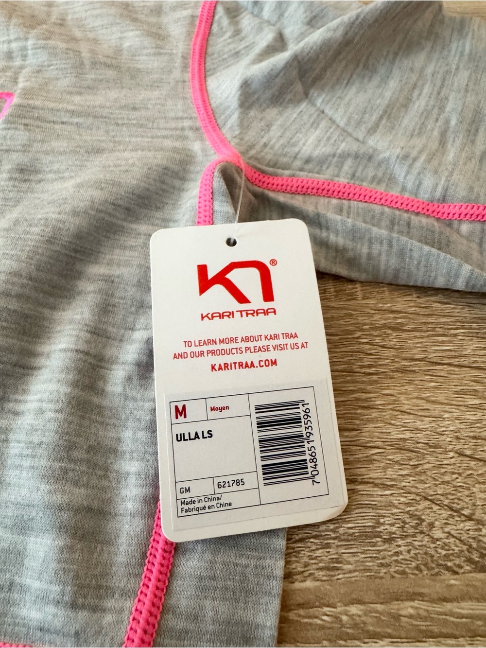 NWT Kari Traa Ulla Merino Wool Half-Zip Long Sleeve Base Layer Top Medium - Picture 4 of 9